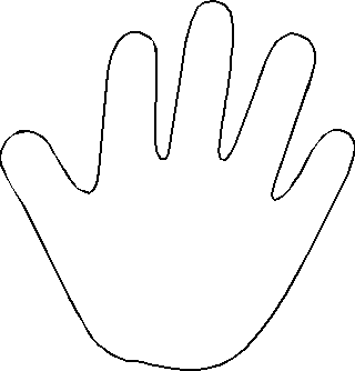 Child Handprint Outline Images & Pictures - Becuo