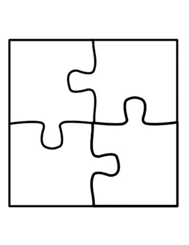 Large Puzzle Piece Template - Cliparts.co
