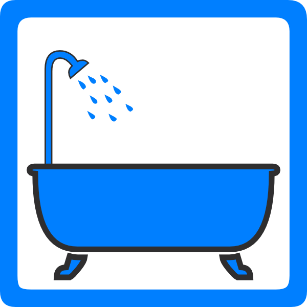Tub And Shower clip art - vector clip art online, royalty free ...