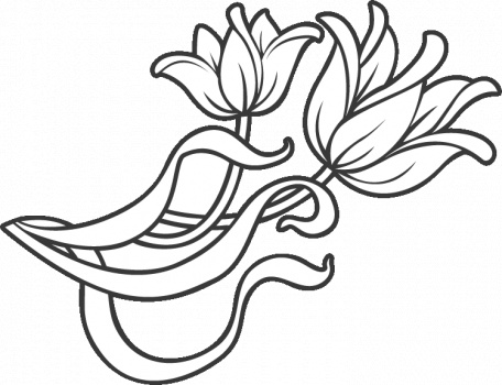 decoration flowers coloring pages for preschoolers - Coloring Point