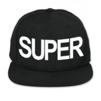 Superwoman - SUPER Black Snapback Hat from District Lines