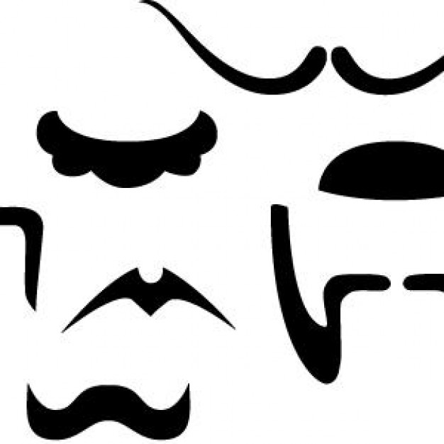 Mustache And Beard Pack 2 Vector | Free Download