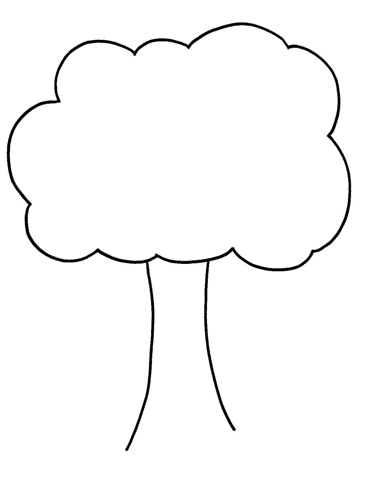 Outline Of A Tree - ClipArt Best