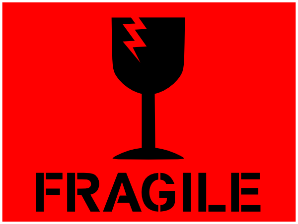 Fragile Content clip art - vector clip art online, royalty free ...
