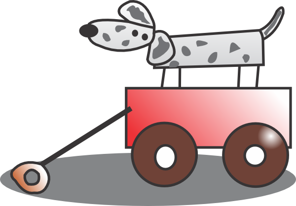 Toy Wagon clip art - vector clip art online, royalty free & public ...