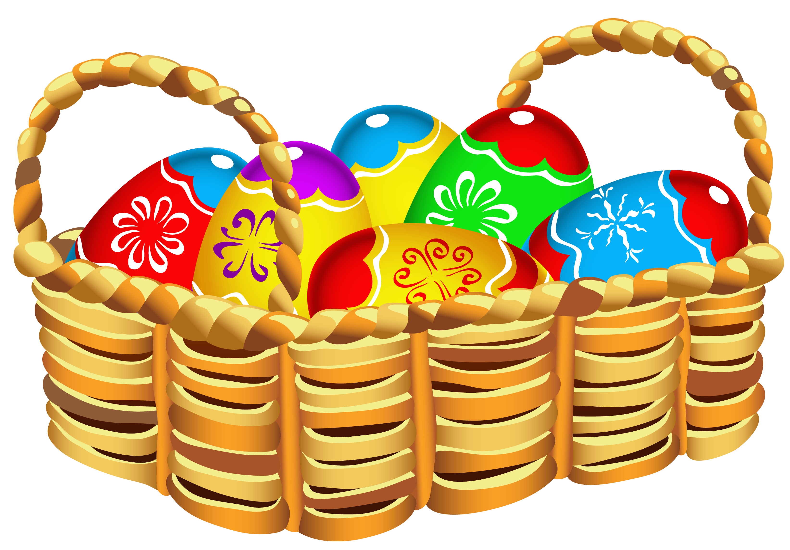 Easter Egg Baskets - ClipArt Best