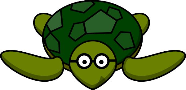 Turtle With Glasses clip art - vector clip art online, royalty ...