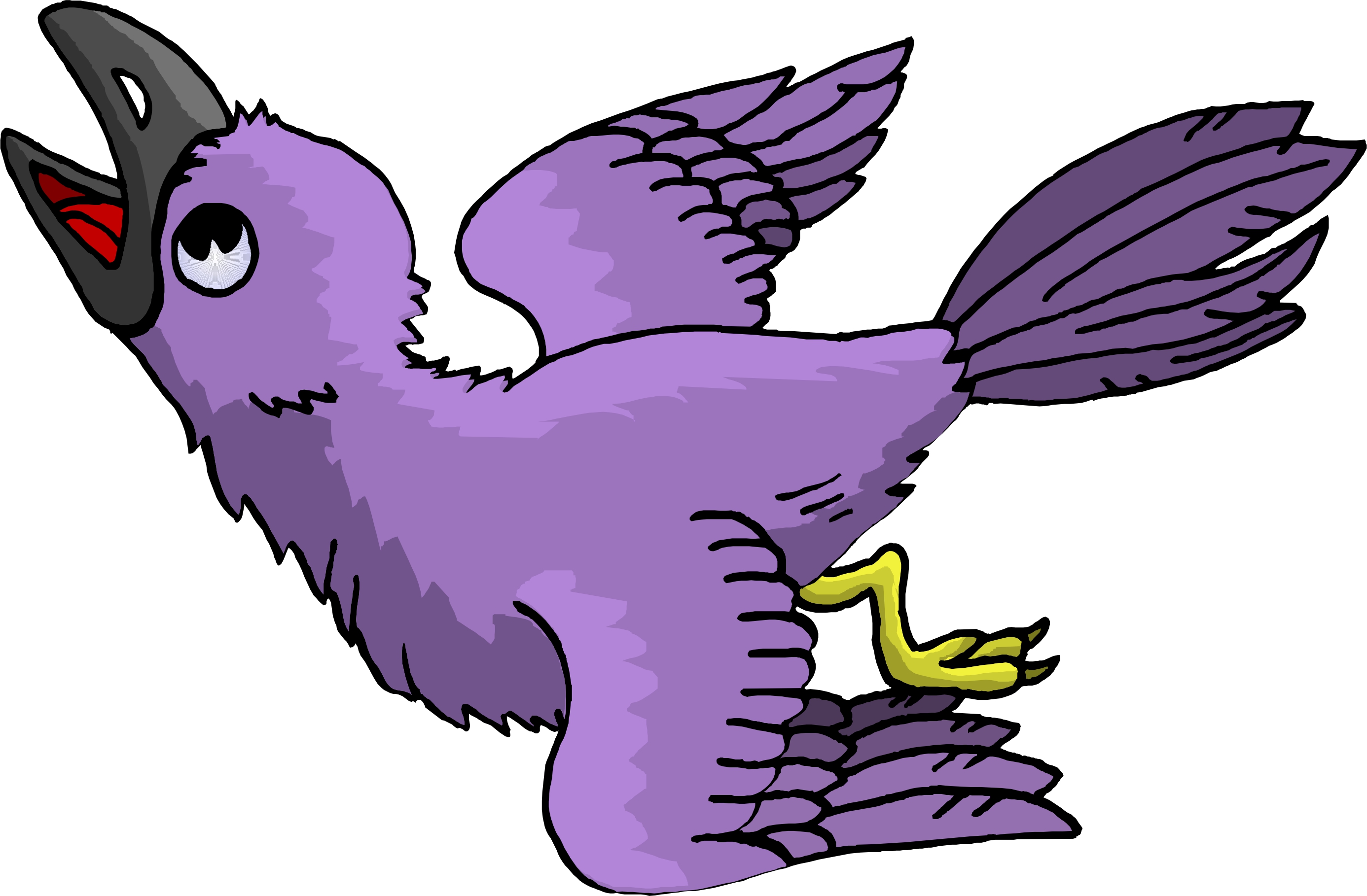 Flying Bird Cartoon Desktop Wallpapers Free Download | woliper.