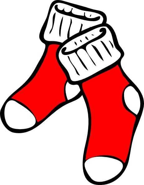 Red Socks clip art - vector clip art online, royalty free & public ...