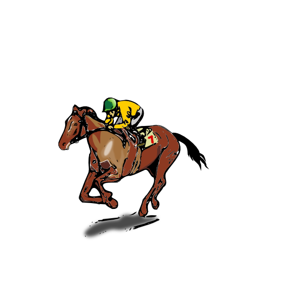 Horse Jockey clip art - vector clip art online, royalty free ...