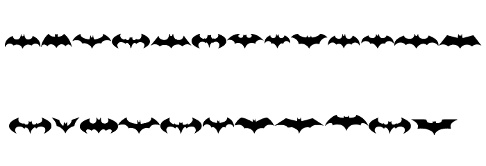batman logo evolution tfb Font
