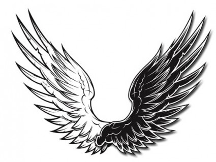 Black and white vector wings black and white vector wings Free ...