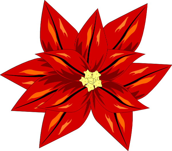 Poinsettia clip art - vector clip art online, royalty free ...