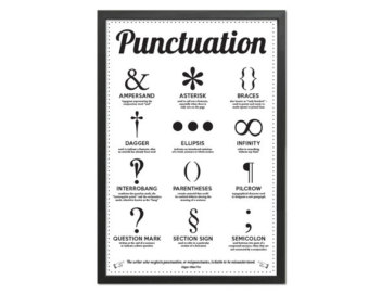 Popular items for punctuation mark on Etsy
