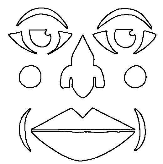 Tribal Female Face Template Coloring Pages | Free Coloring Pages
