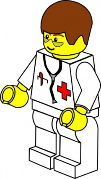 Pitr Lego Town Doctor clip art Vector | Free Download