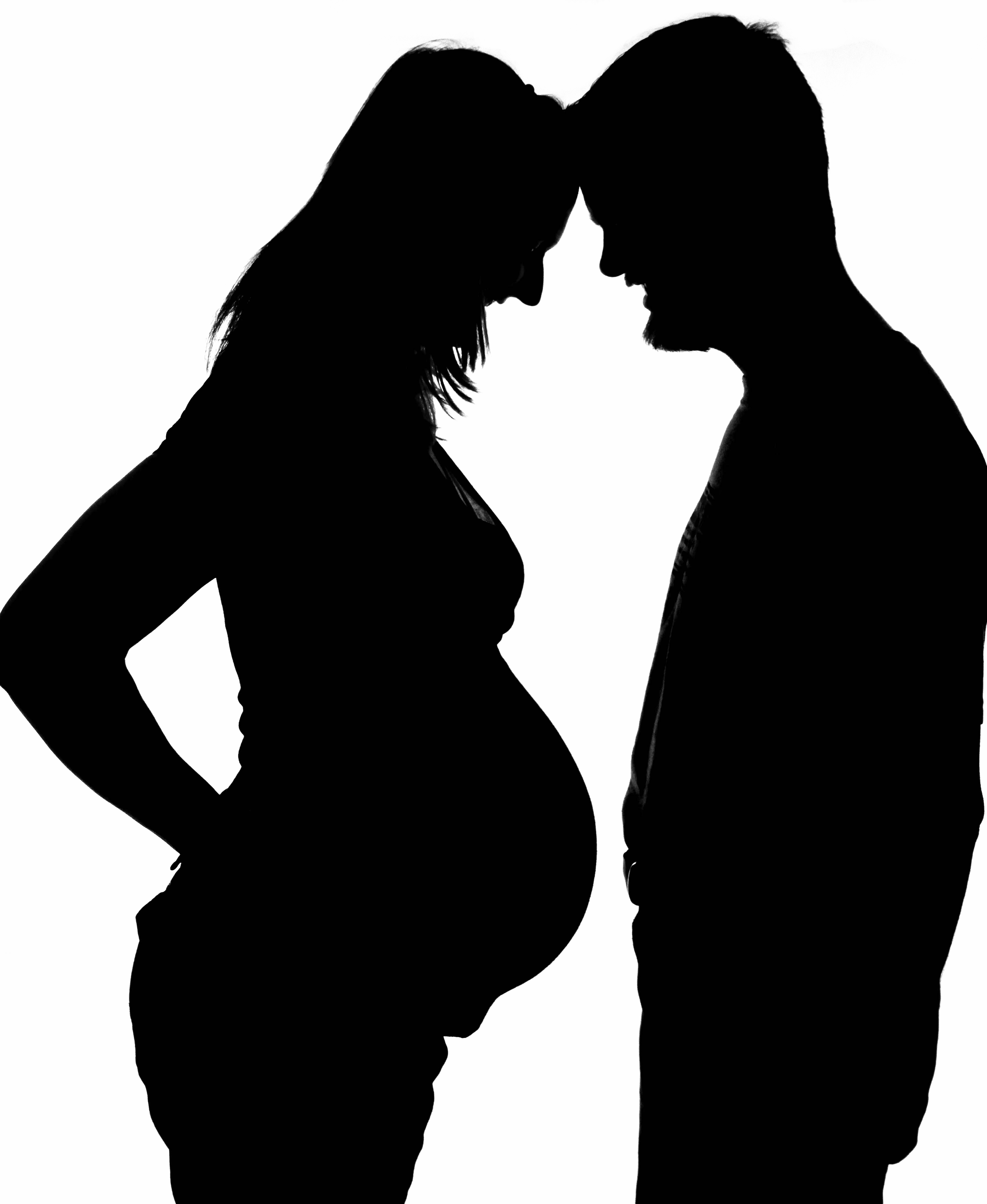 Pregnant Woman Silhouette Clip Art - Cliparts.co