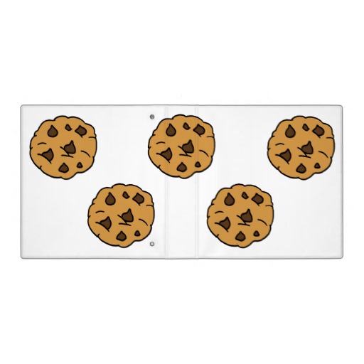Cartoon Clipart HUGE Chocolate Chip Cookie Dessert 3 Ring Binders ...