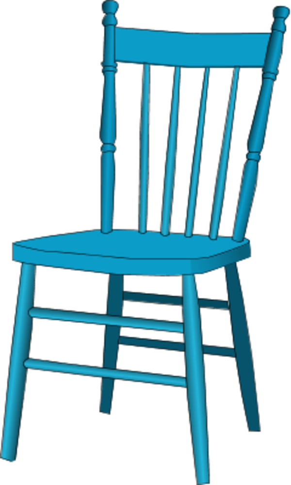 Wooden chair simple - vector Clip Art