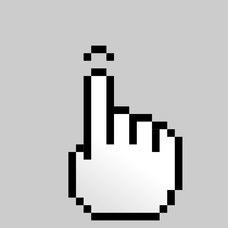 MultiTouch-Interface Pixel-theme 1-finger-Simple-Tap Clip Art Download