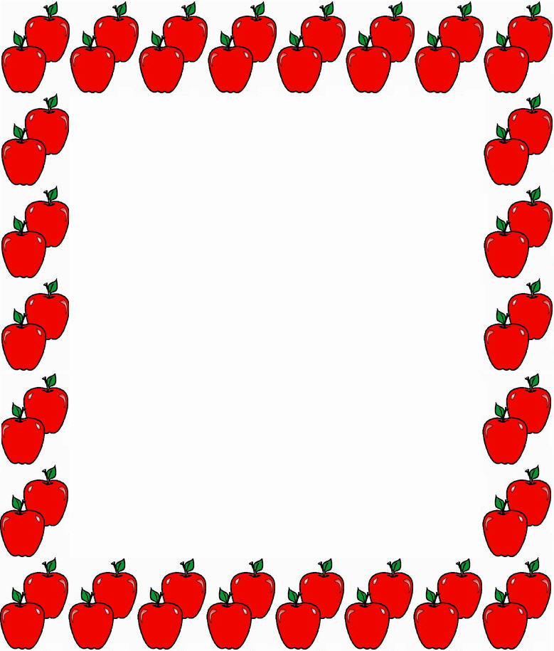 Apple Borders For Teachers