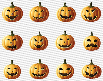 Popular items for scary pumpkins on Etsy