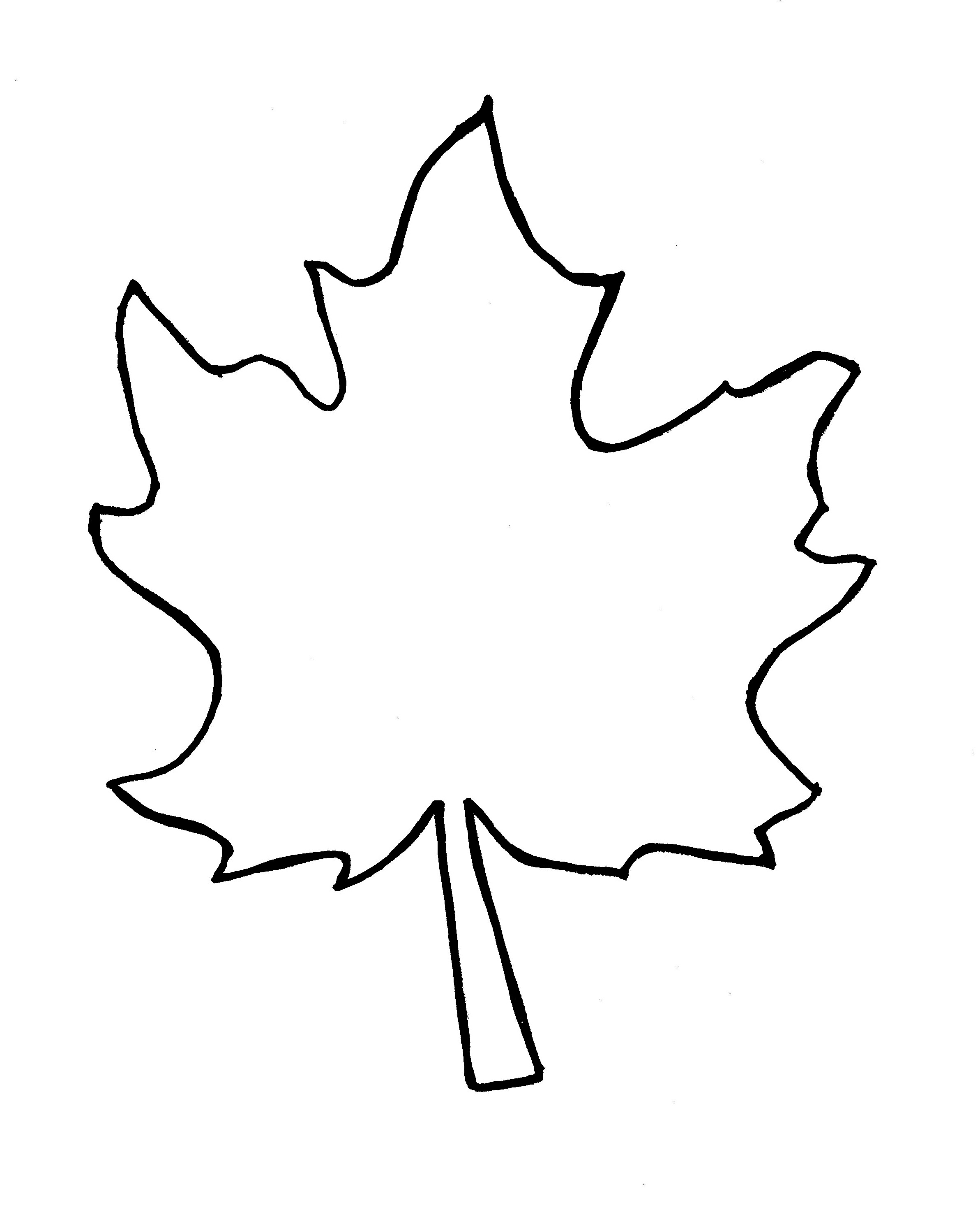 Fall Leaf Clipart Outline | Clipart Panda - Free Clipart Images