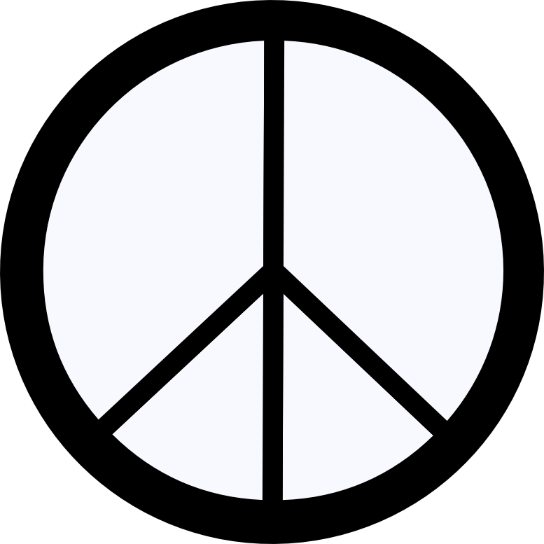 Ghost White Peace Symbol 12 dweeb peacesymbol.org Peace Symbol ...