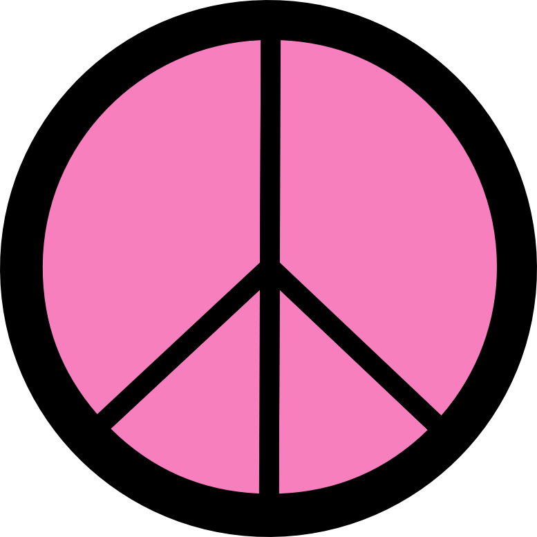 Persian Pink Peace Symbol 12 scallywag peacesymbol.org Peace ...