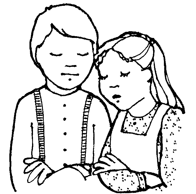 Pioneer Children Praying | Mormon Share