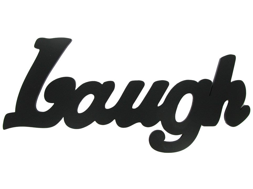 Laugh Black Wood Wall Word | Shop Hobby Lobby