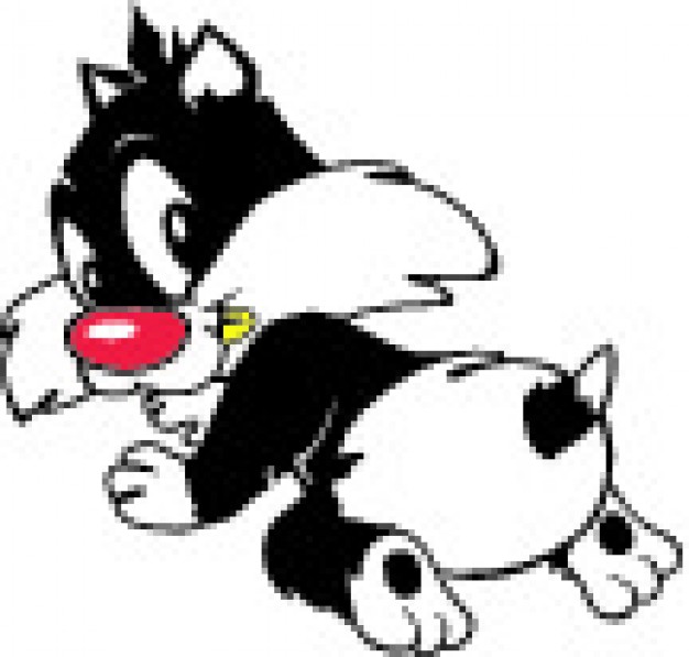 Cartoon kitten template icon vector Vector | Free Download