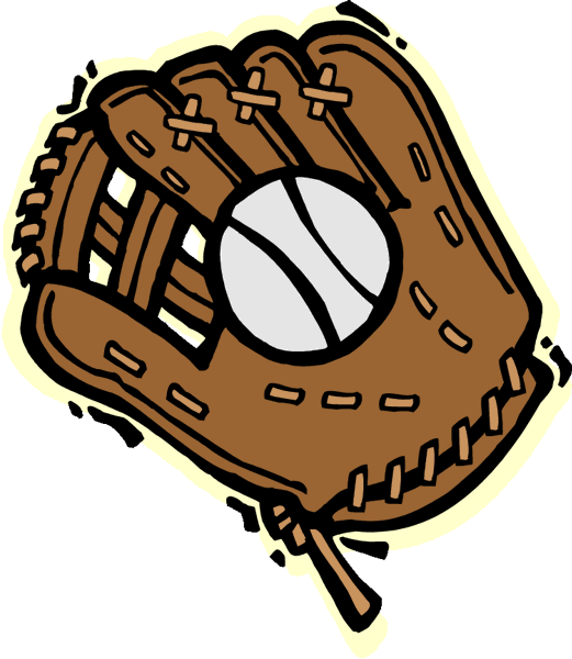 Baseball Glove Illustration - Baseball Glove and Ball
