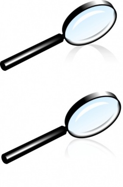 Rihard Magnifying Glass clip art Vector | Free Download