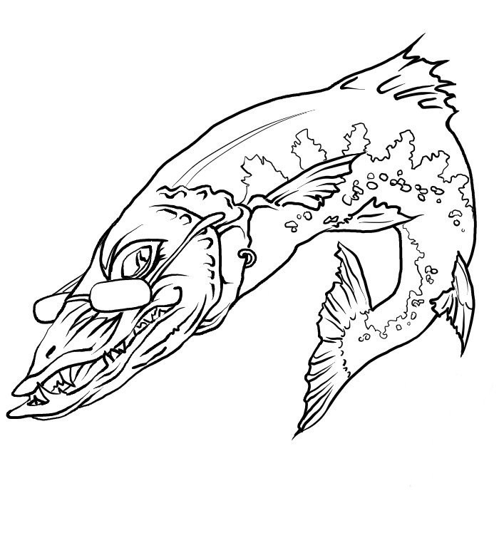 fish teeth Colouring Pages (page 2)