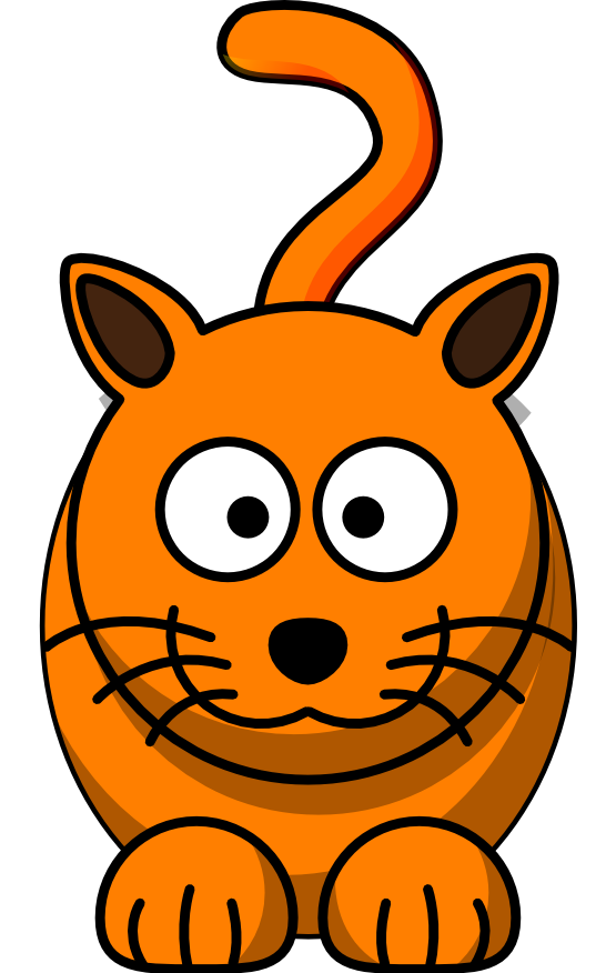 clipartist.net » Clip Art » orange cat insert tiger google social ...
