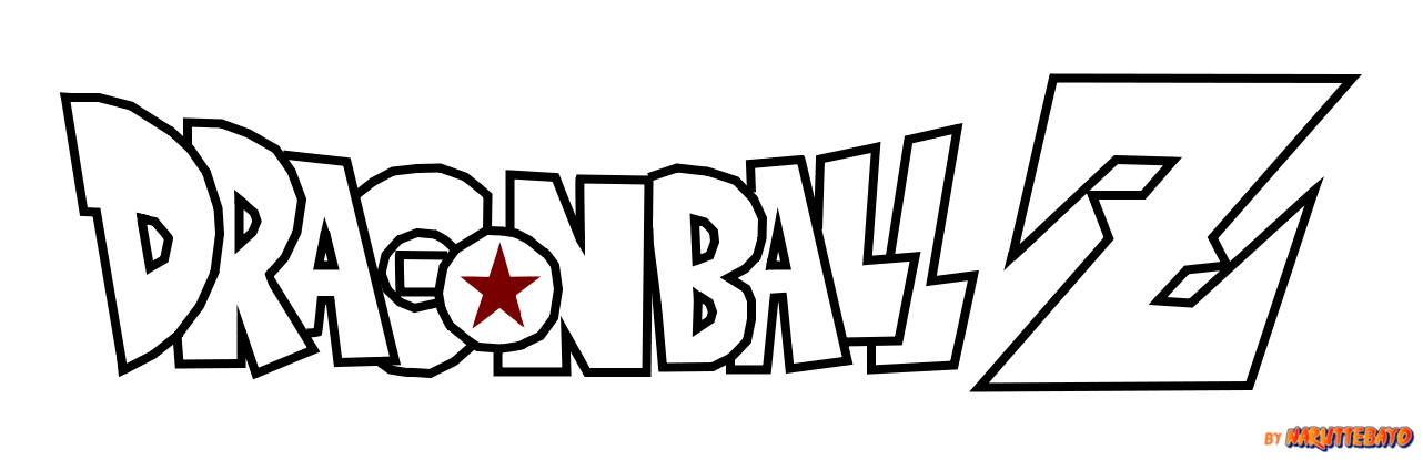 dragon ball z logo lineart by Naruttebayo67 on deviantART
