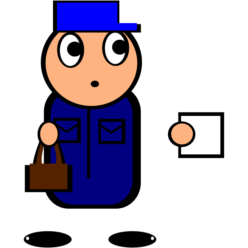 Clipart - postman