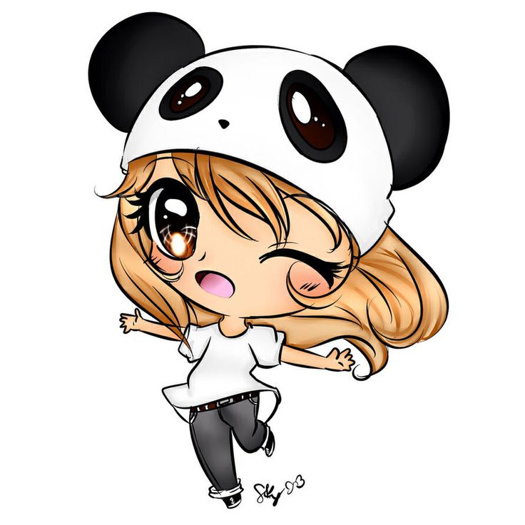 Chibi. cute panda | school: how to draw | Pinterest