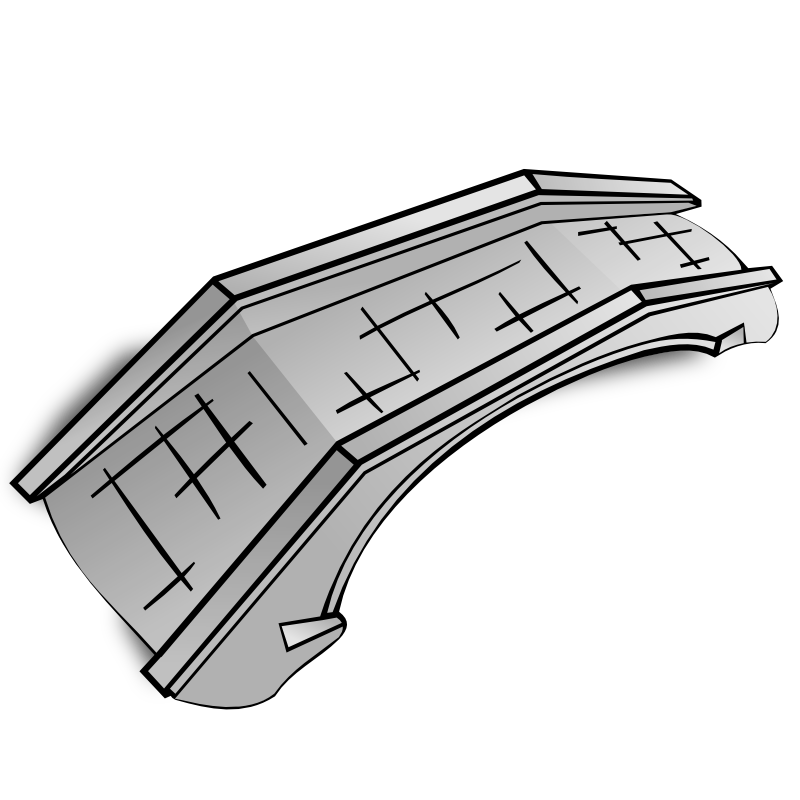 Clipart - RPG map symbols: stone bridge