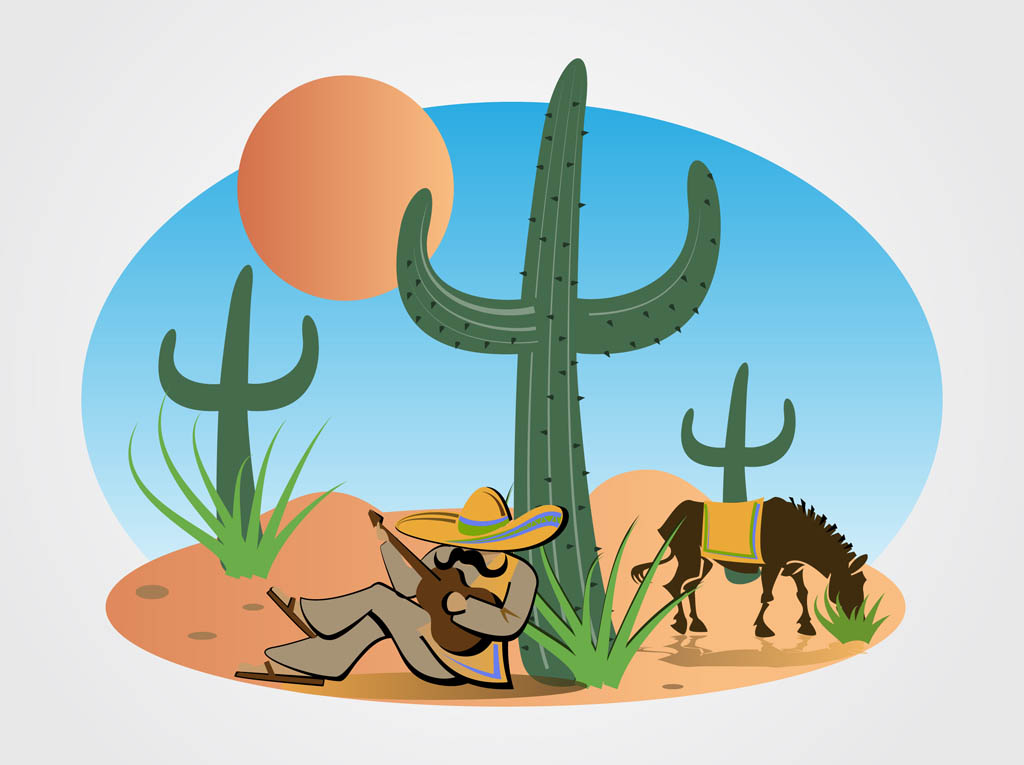 Mexican Desert Vector
