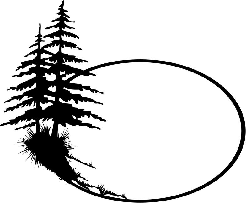 Black And White Pine Tree Clipart | Clipart Panda - Free Clipart ...