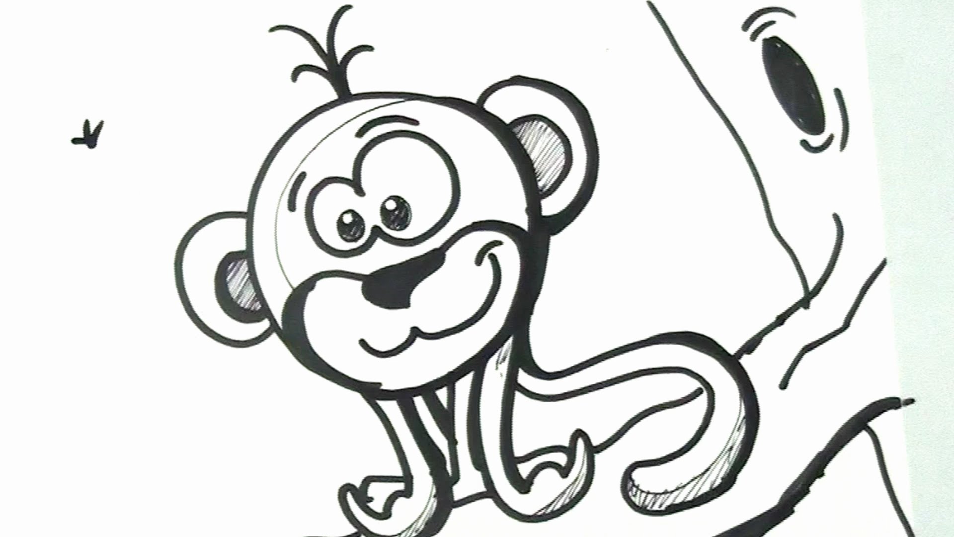 How to draw a Monkey | Drawing for children | Easy Step by Step ...