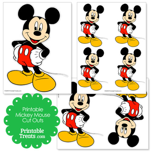 Printable Mickey Mouse Cut Outs