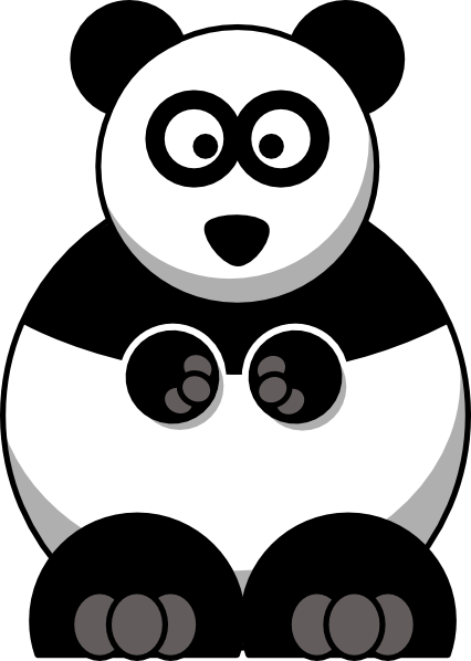 Studiofibonacci Cartoon Panda clip art Free Vector / 4Vector