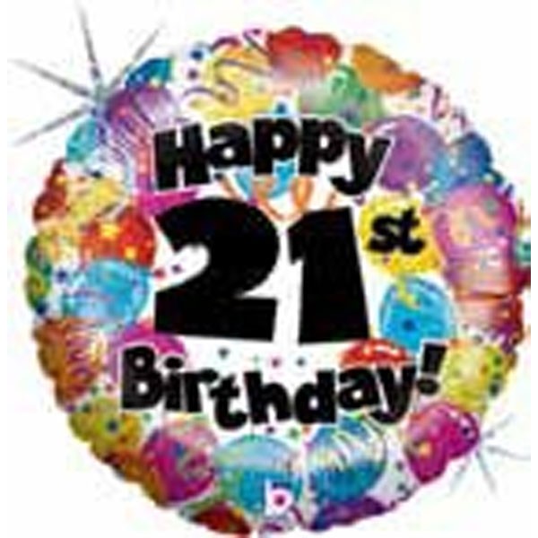 Happy 21st Birthday Holographic (86355p1) | UM Carepackage