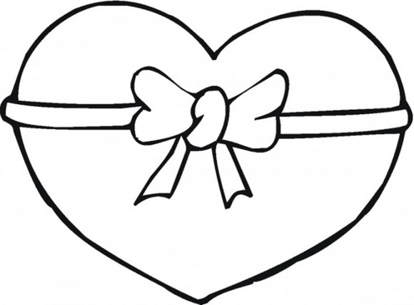 Drawings Of Hearts With Ribbons - Cliparts.co