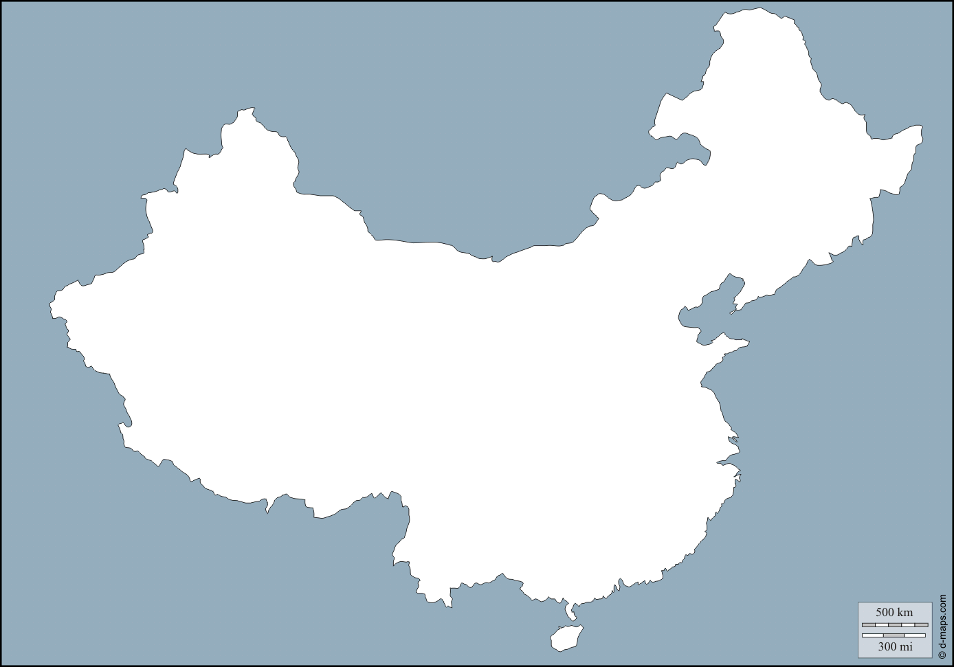 China: Free maps, free blank maps, free outline maps, free base maps