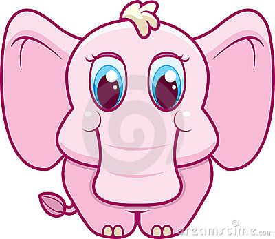 A baby elephant - cute cartoon picture | Picture | Pinterest