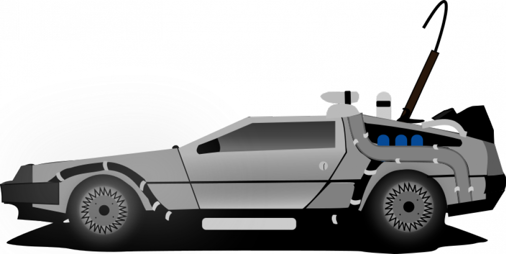 DeLorean DMC-12 car vector clip art | Public domain vectors